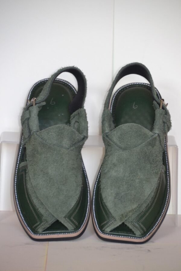 Green Suede Leather S-Strip - Image 3