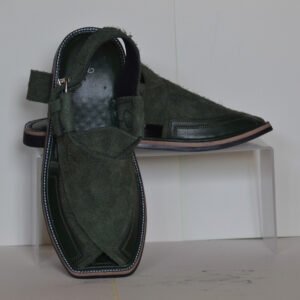 Green Suede Leather S-Strip