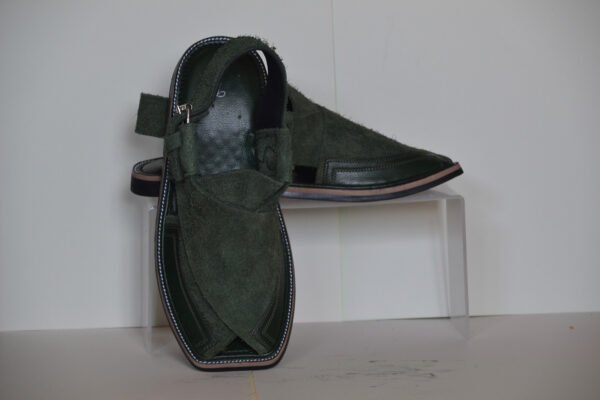 Green Suede Leather S-Strip