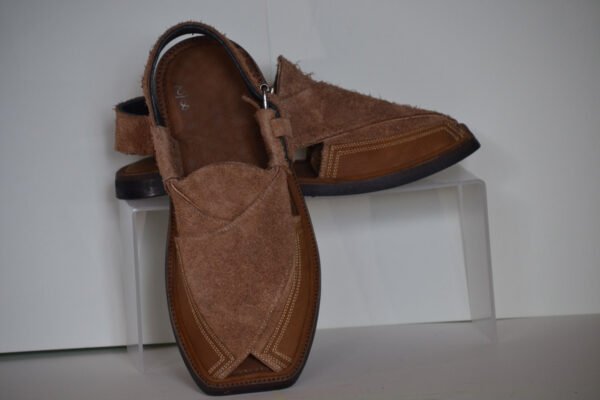 Khaki Suede Leather S-Strip